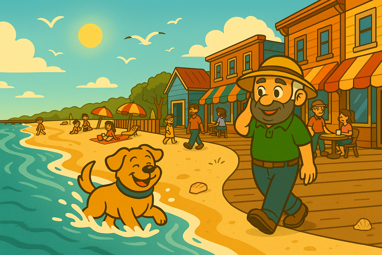 Boardwalk by the beach